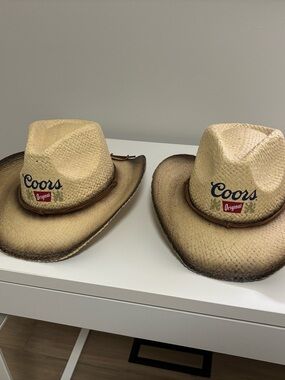 Coors Original Tan Straw Cowboy Hat - Men's Sun Hat